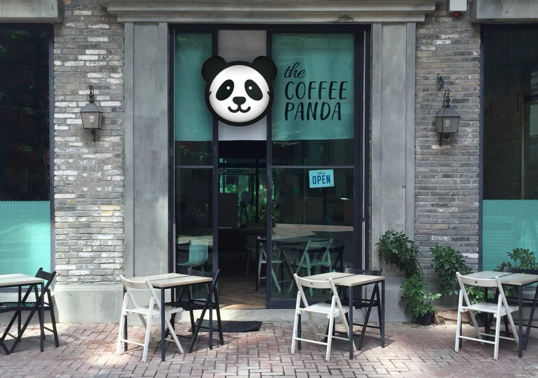 Panda coffee couple
